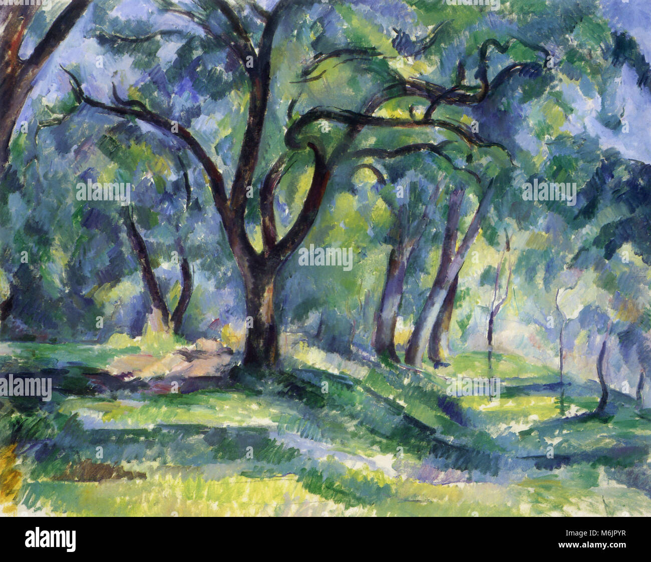 La foresta, Cezanne, Paolo, 1891. Foto Stock