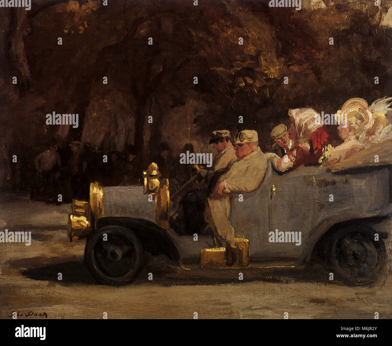 Grigio e ottone, Sloan, Giovanni, 1907. Foto Stock