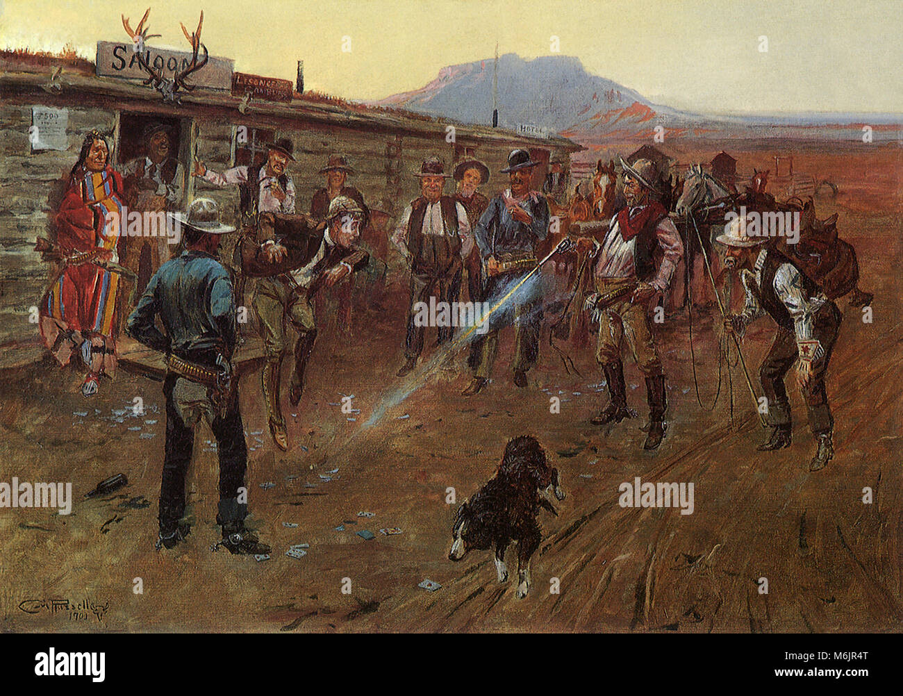 Il Tenderfoot, Russell, Charles Marion, 1900. Foto Stock