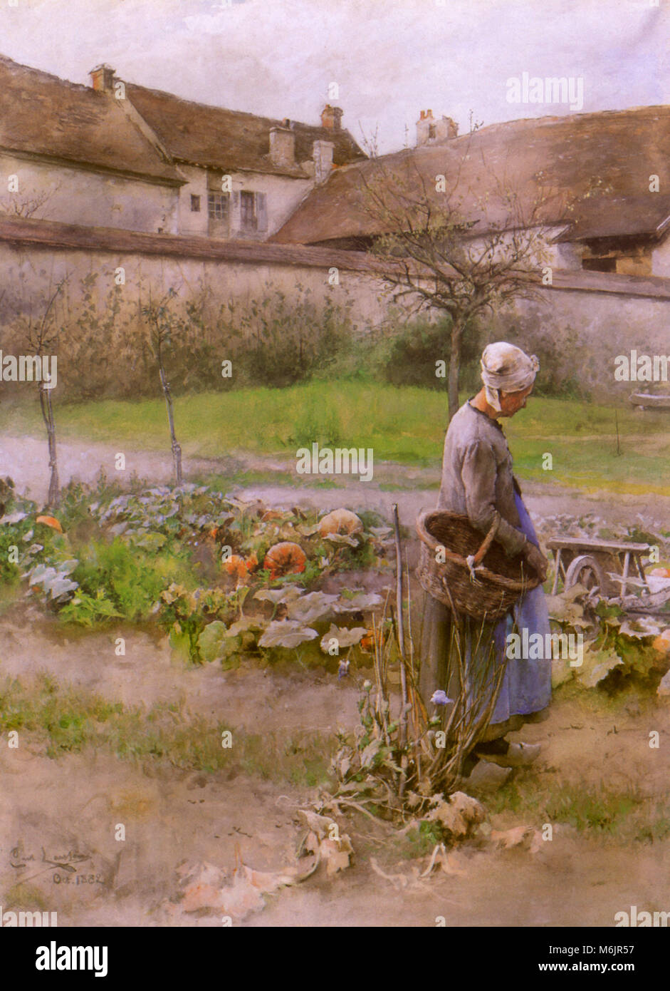 Ottobre (le zucche/autunno), Larsson, Carl Olof, 1882. Foto Stock