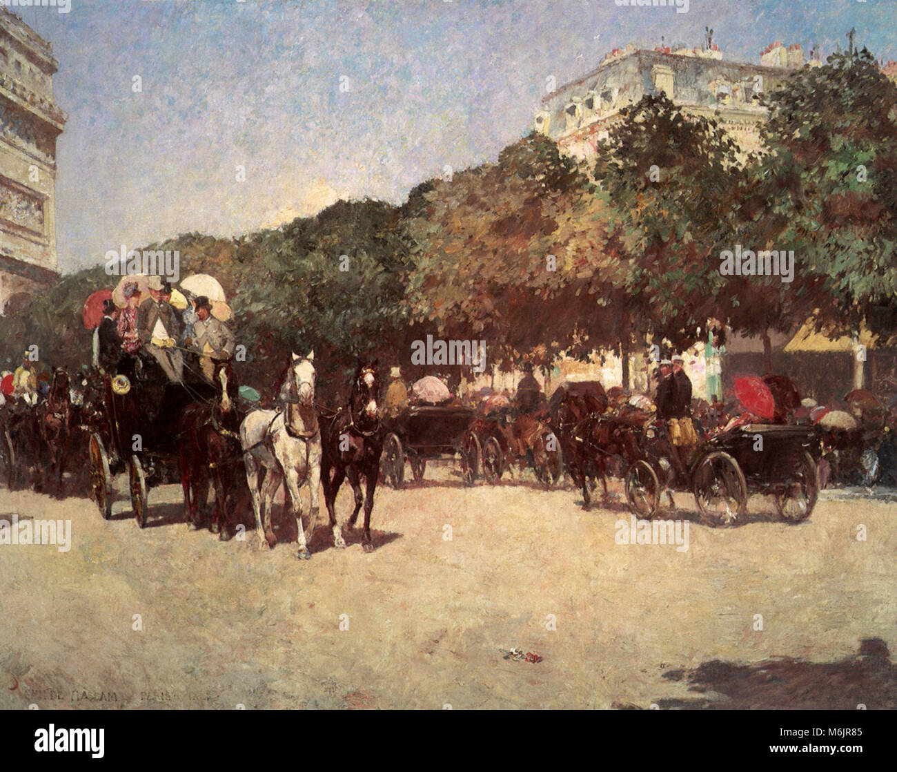 Grand Prix giorno, Hassam, Federico Bambino, 1887. Foto Stock