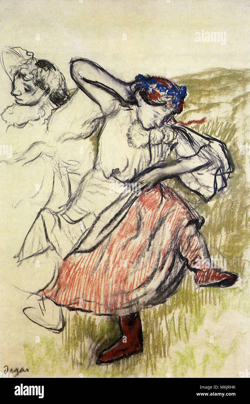 Ballerini russi, Degas, Edgar, 1899. Foto Stock
