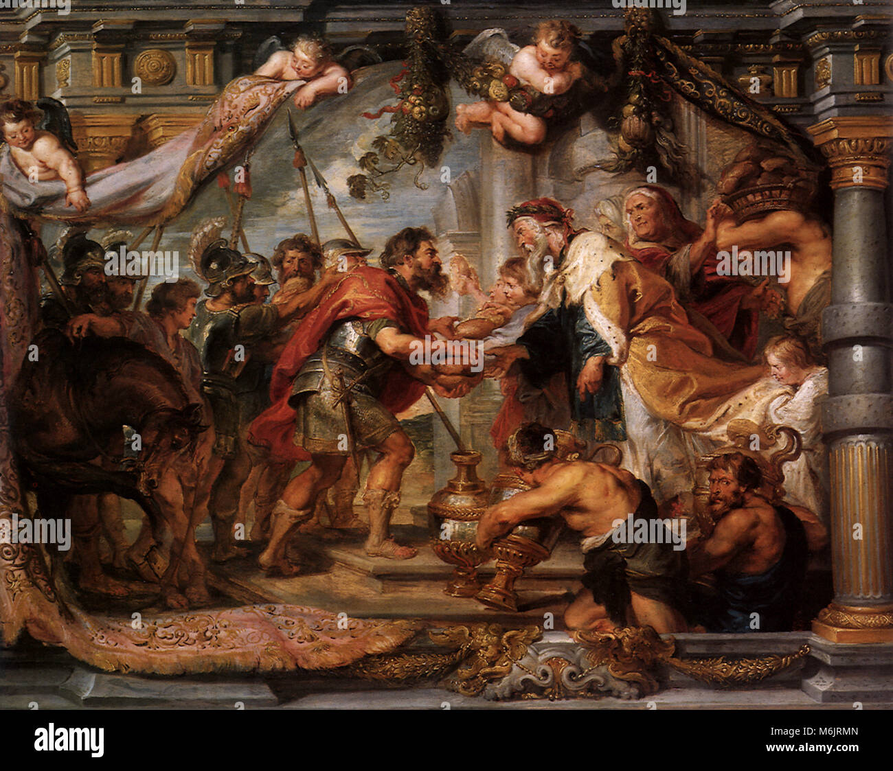 La riunione di Abramo e Melchisedek, Rubens, Pietro Paolo, 1626. Foto Stock