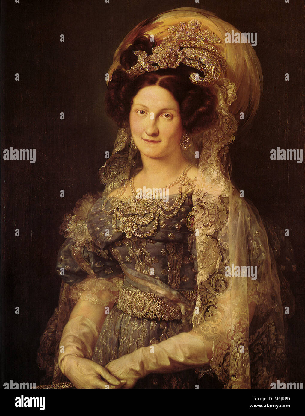 Ritratto della regina Maria-Christina 1830, Portana, Vincent Lopez y, 1830. Foto Stock
