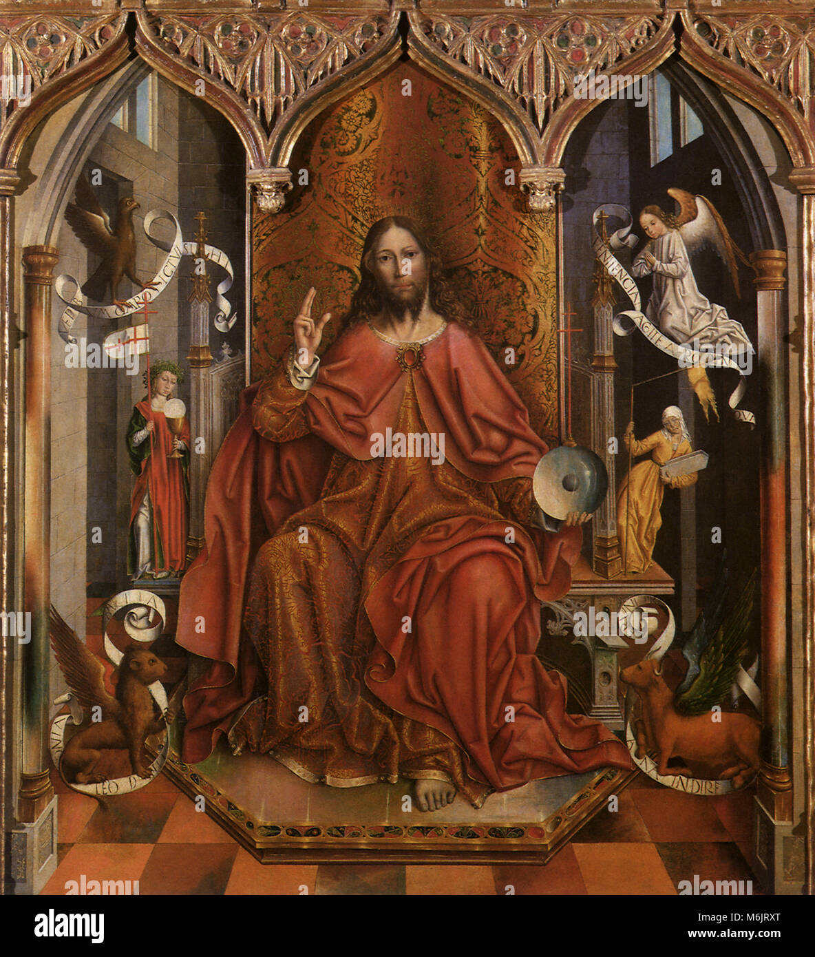 Cristo dando la benedizione, Gallegos, Fernando, 1500. Foto Stock