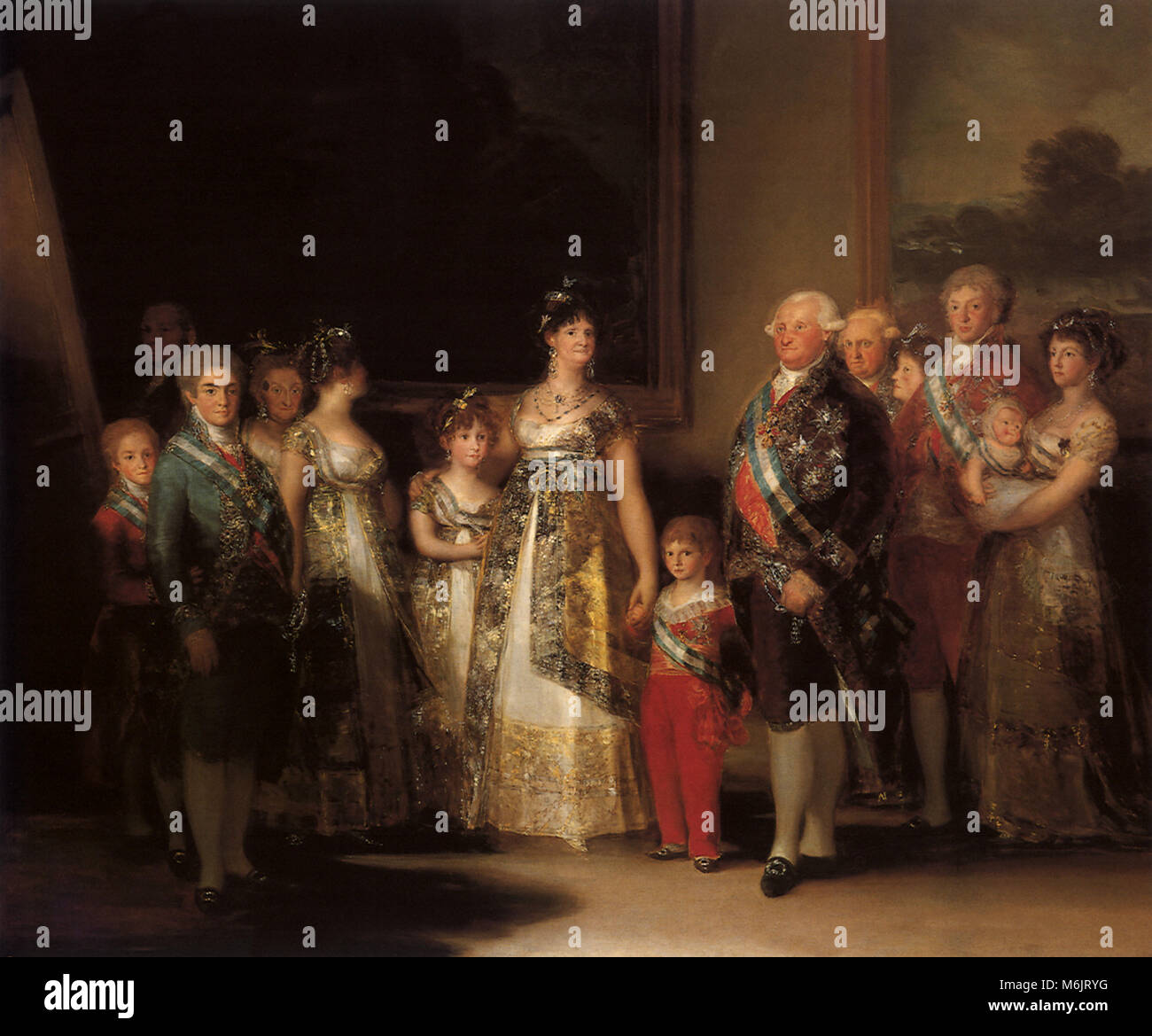 La famiglia di Carlo IV 1800, Goya, Francisco de, 1800. Foto Stock