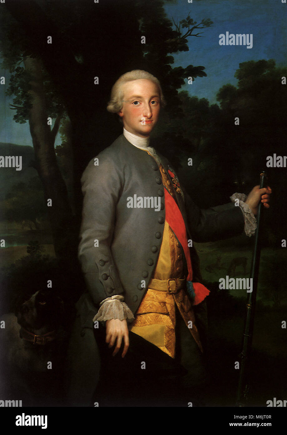 Il principe Carlo IV 1760, Mengs Anton Rafael, 1760. Foto Stock