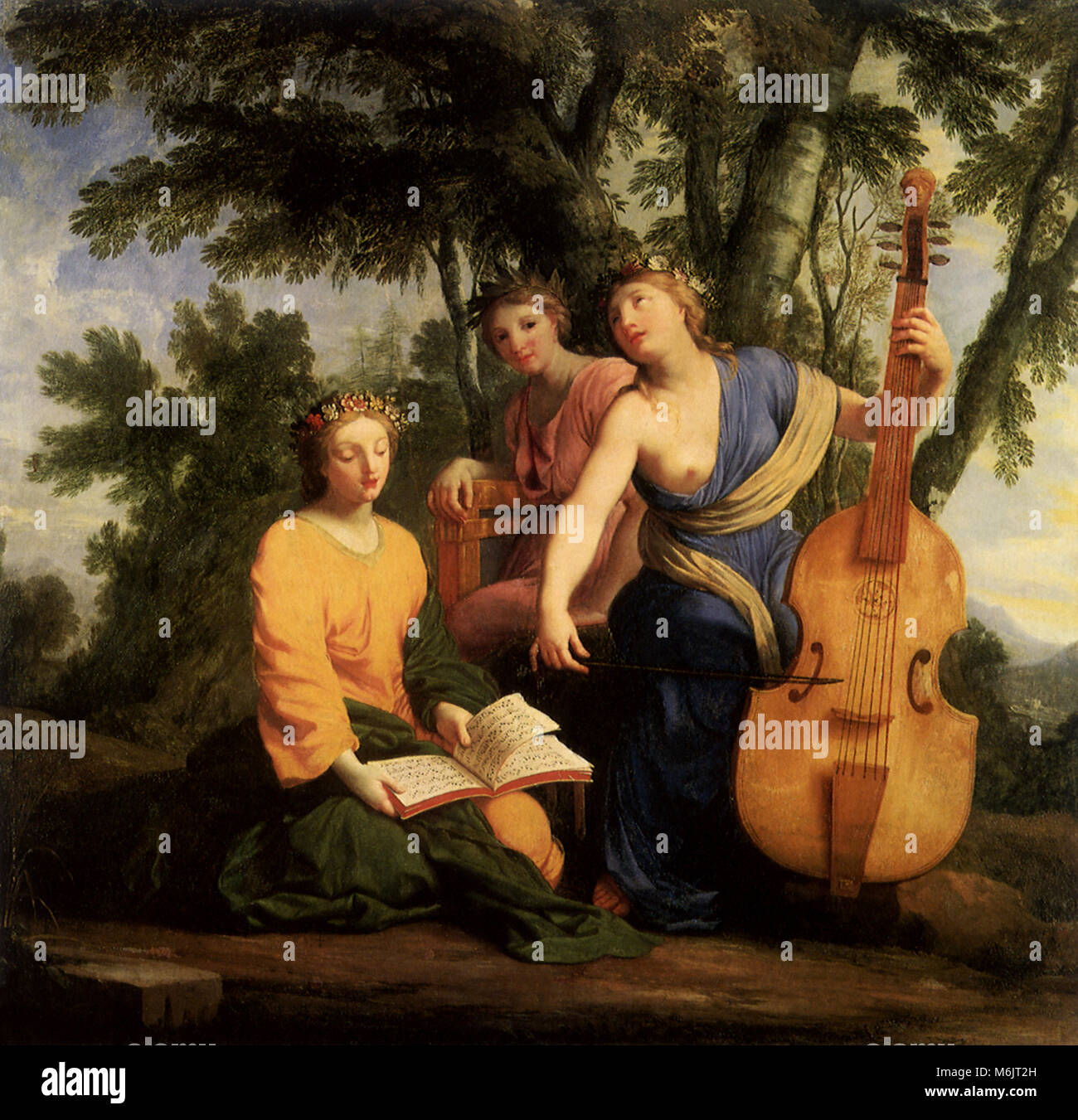 Melpomene :, Erato, e Polymnia, Le Sueur, Eustache, 1640. Foto Stock