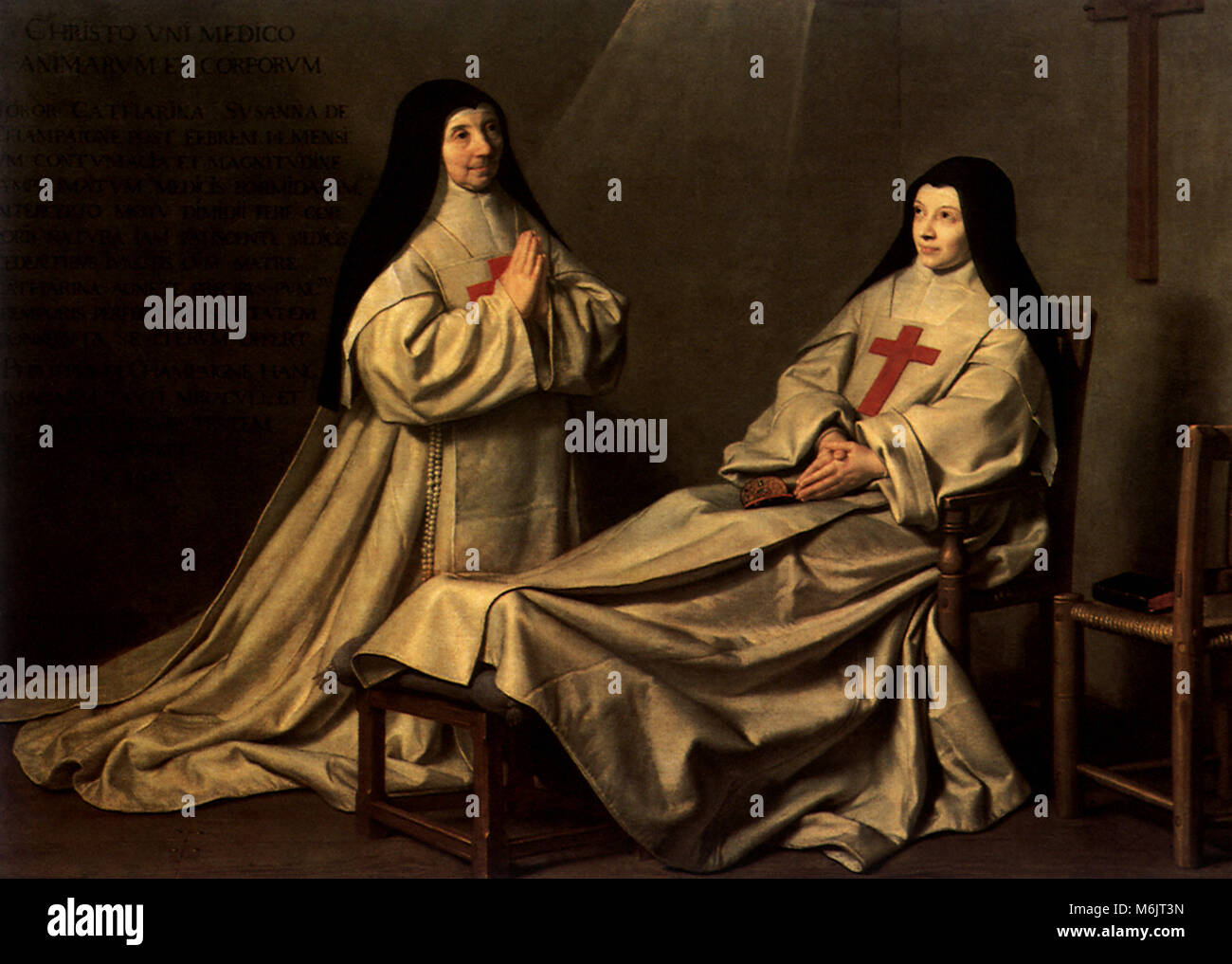 Madre Caterina Agnese Arnauld e Suor Caterina, Champaigne, Philippe de, 1650. Foto Stock