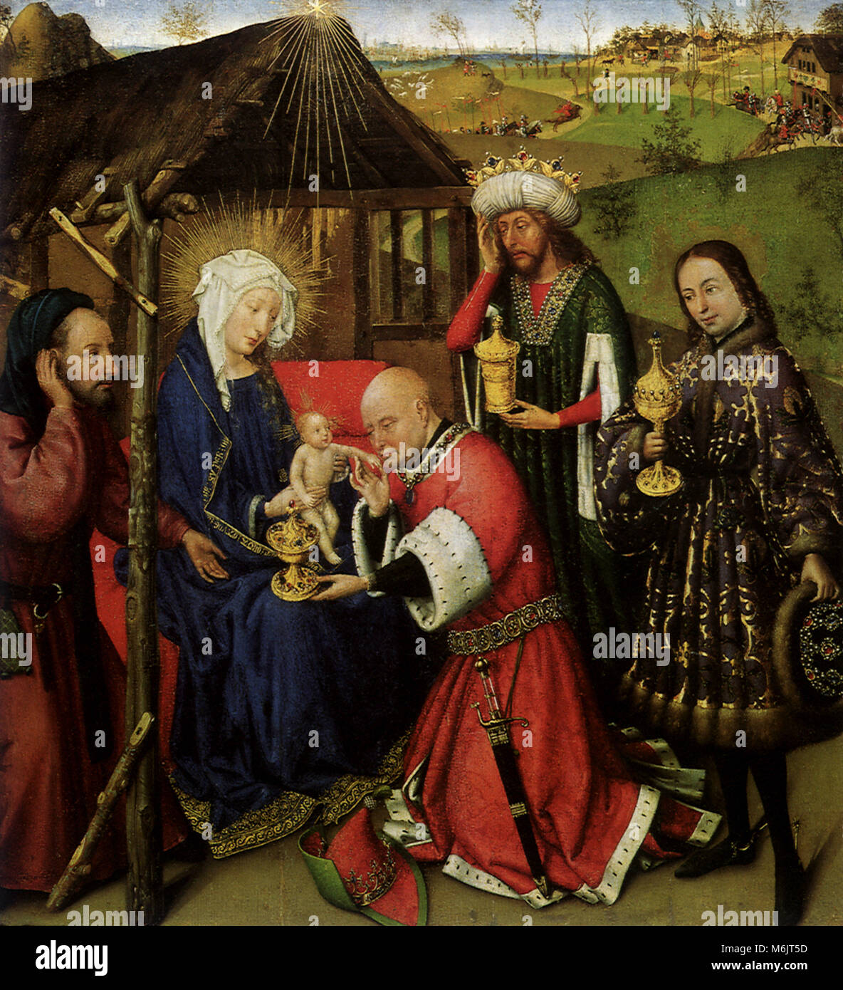 L Adorazione dei Magi, Daret, Jacques, 1435. Foto Stock