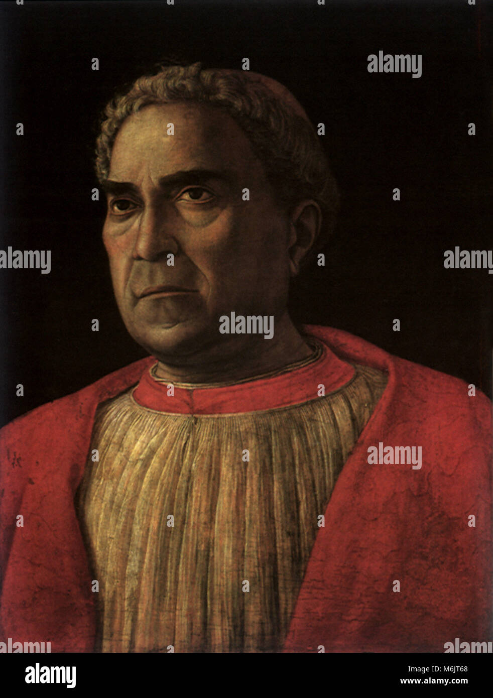 Il Cardinale Lodovico Trevisan, Mantegna, Andrea, 1460. Foto Stock