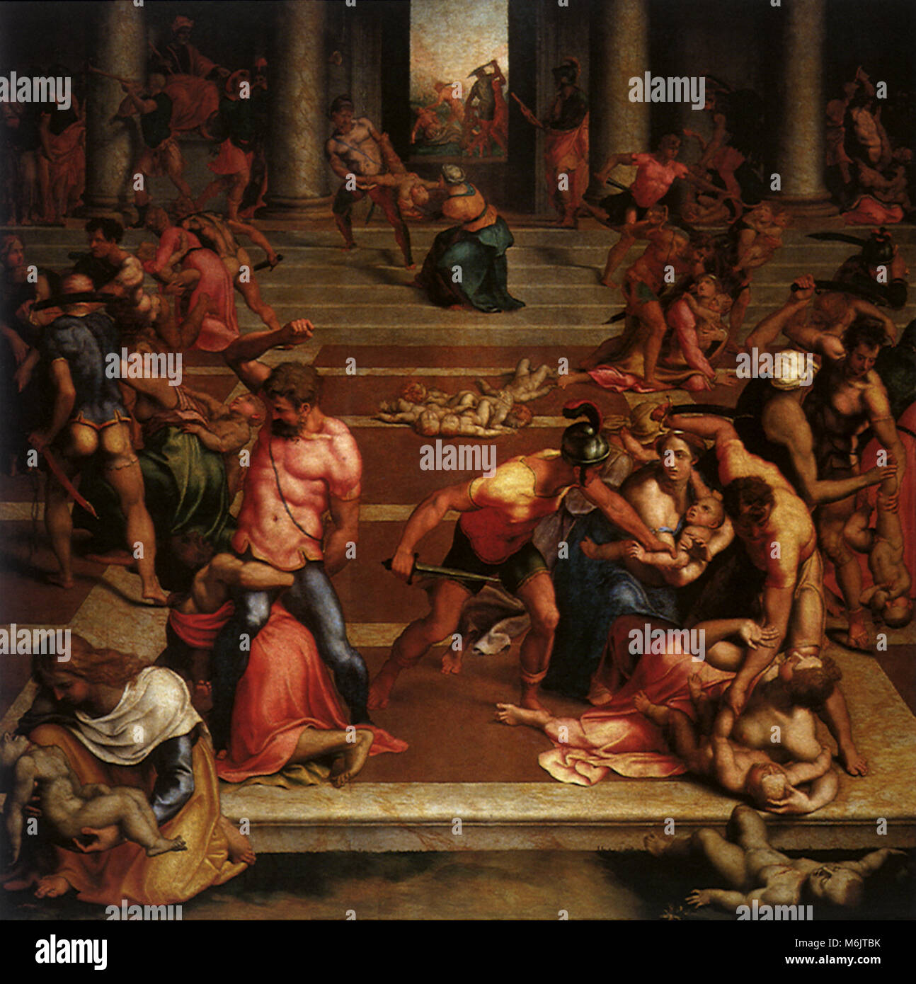 La strage degli innocenti 1557, Volterra, Daniele Ricciarelli, 1557. Foto Stock