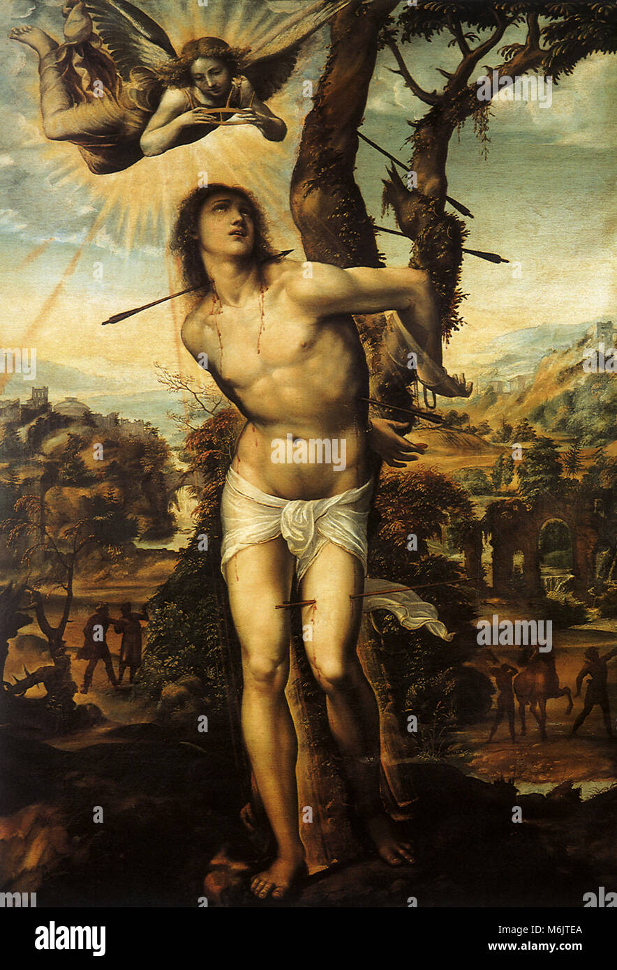 San Sebastiano, Bazzi, Giovanni Antonio, calle, 1525. Foto Stock