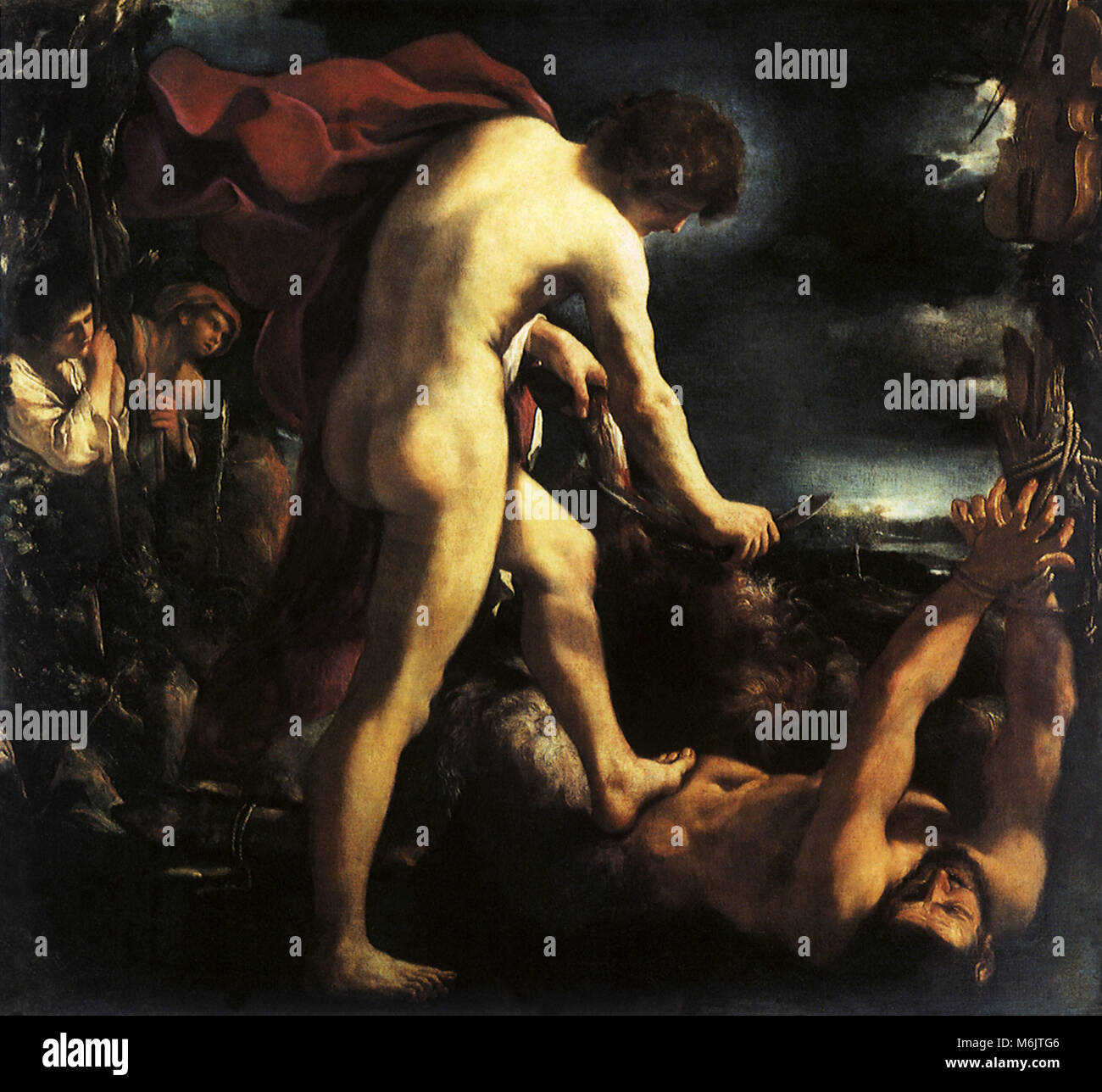 Apollo e Marsia, Guercino, Giovanni Francesco B, 1621. Foto Stock
