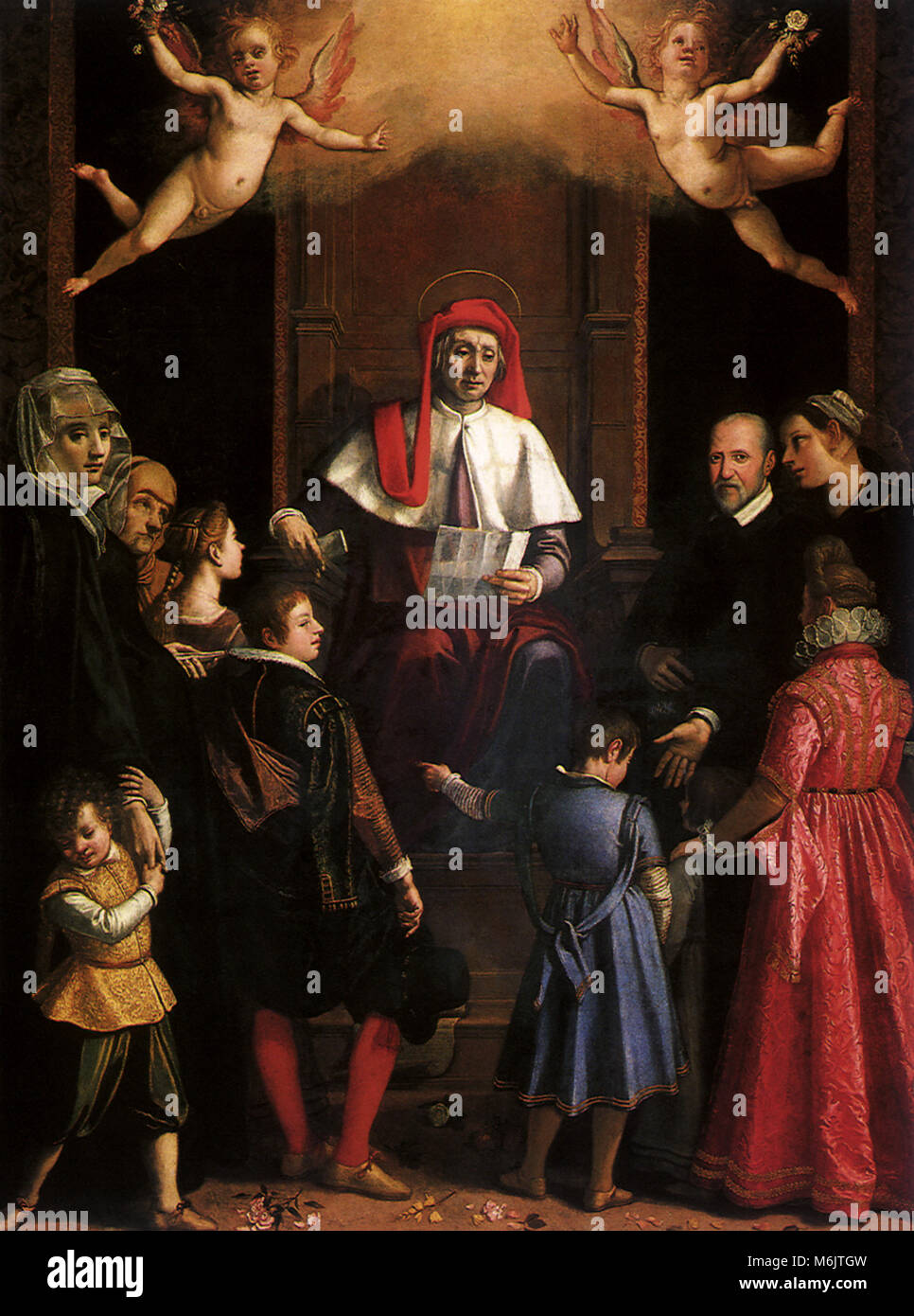 San Ivo, protettore delle vedove e degli orfani, Empoli, di Jacopo Chimenti da, 1615. Foto Stock