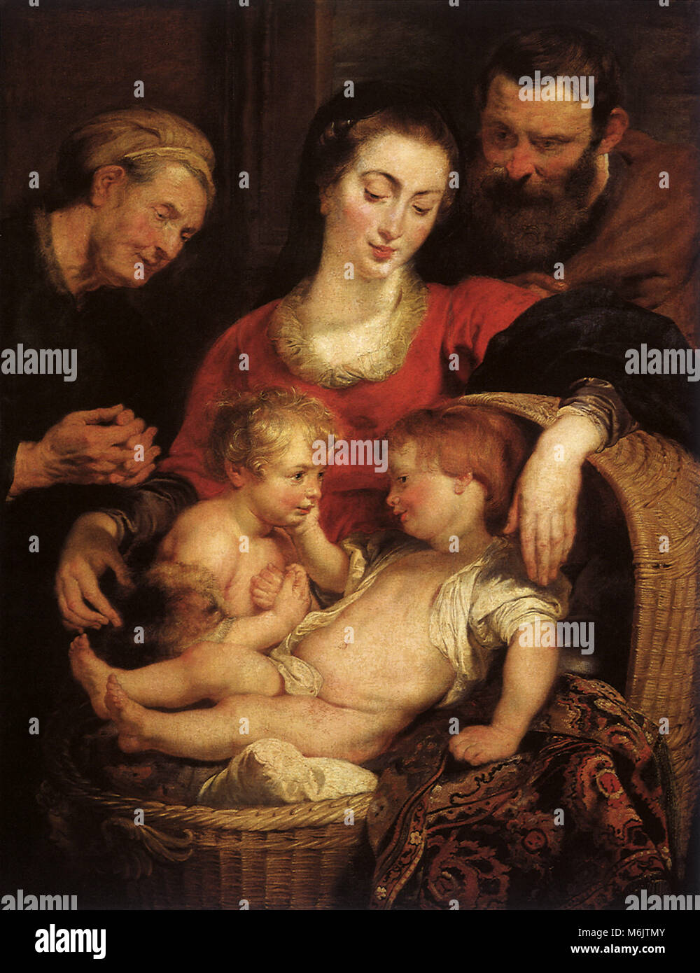 Sacra famiglia con Santa Elisabetta, Rubens, Pietro Paolo, 1615. Foto Stock