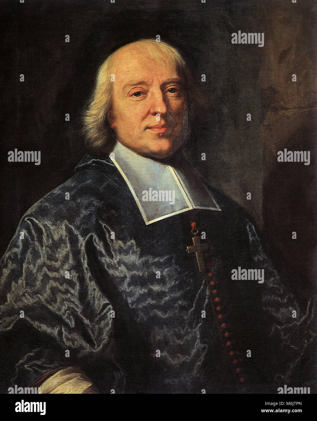 Ritratto di Jacques-Benigne Bossuet, Rigaud Il duomo, Hyacinthe, 1698. Foto Stock