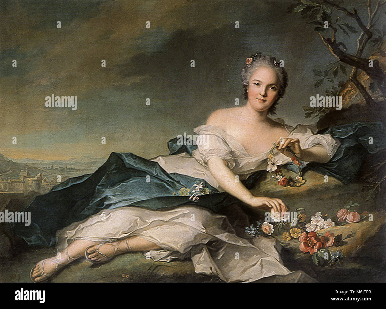 Henrietta di Francia come Flora, Nattier, Jean-Marc, 1742. Foto Stock