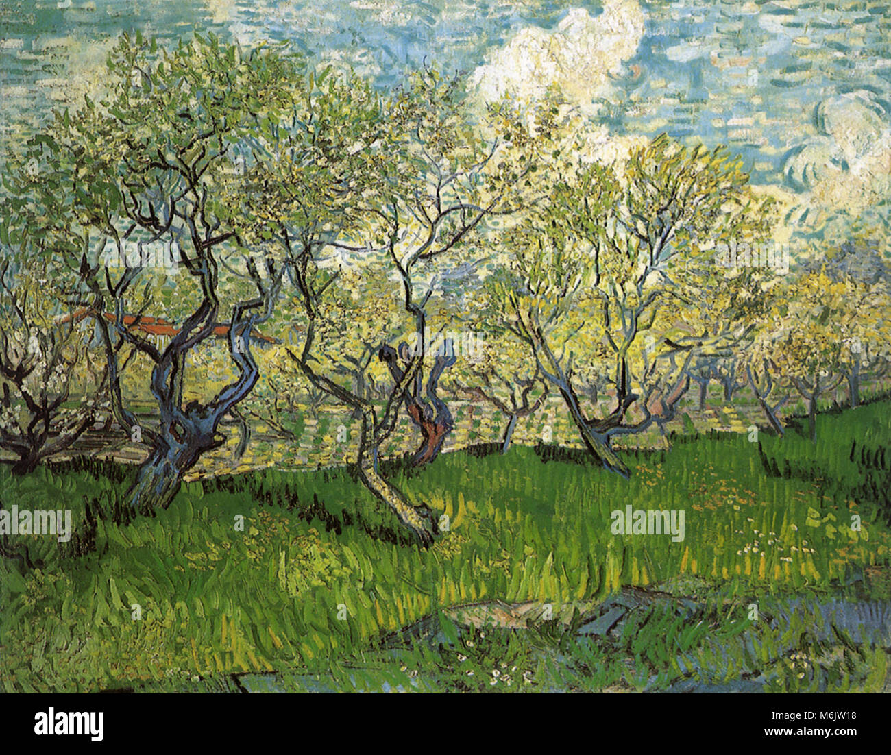 Per frutteti in fiore, Van Gogh, Vincent Willem, 1888. Foto Stock