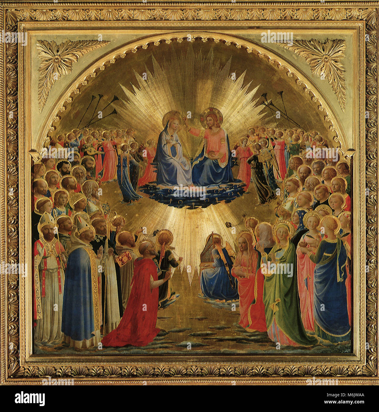 Incoronazione della Vergine, Angelico, Fra, 1435. Foto Stock