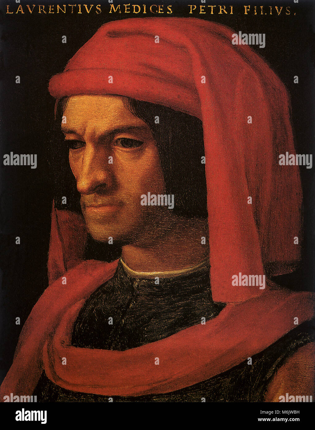 Ritratto postumo di Lorenzo de' Medici, Bronzino, Angiolo, laboratorio, 1560. Foto Stock