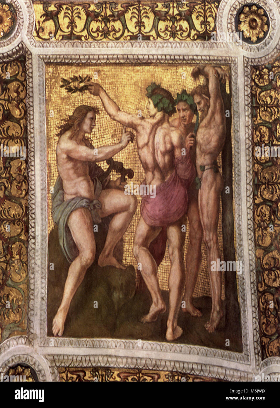 Apollo e Marsia, Raffaello, Raffaello S., 1510. Foto Stock
