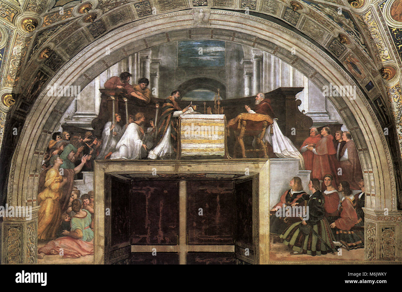 La Messa di Bolsena, Raffaello, Raffaello S., 1512. Foto Stock