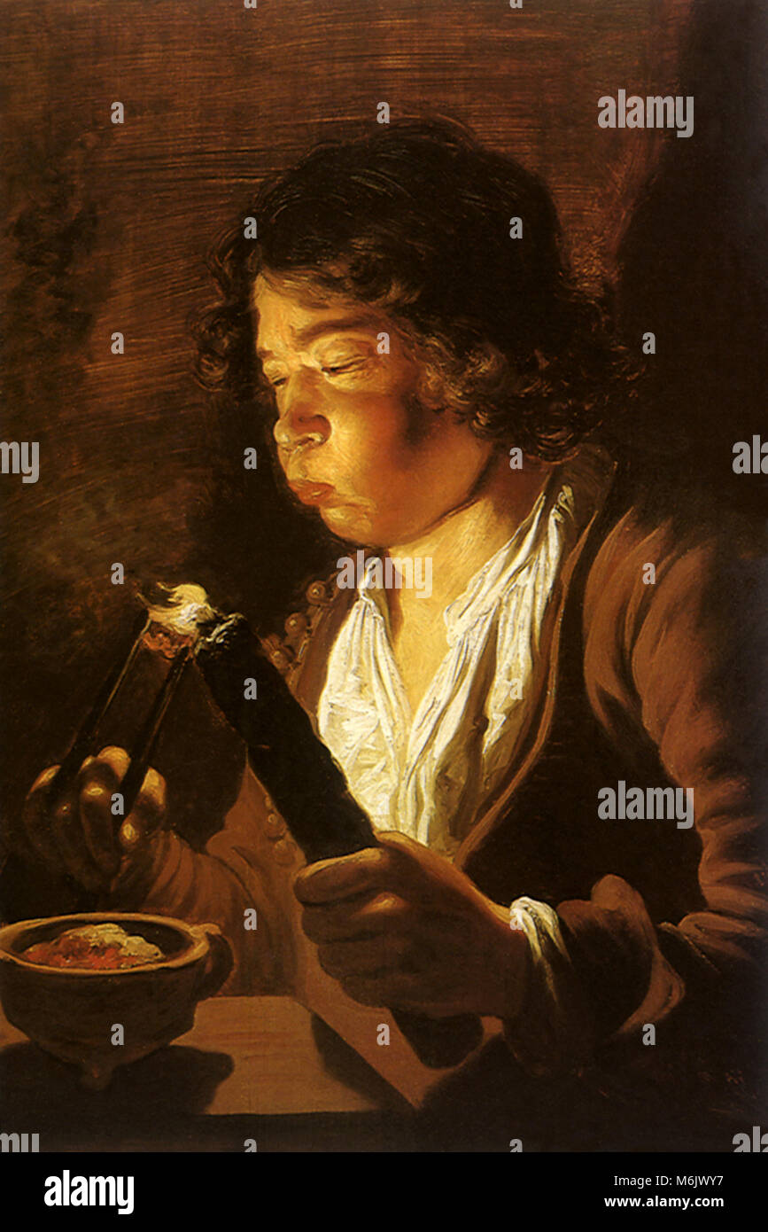 Fire, Lievens, Jan, 1640. Foto Stock