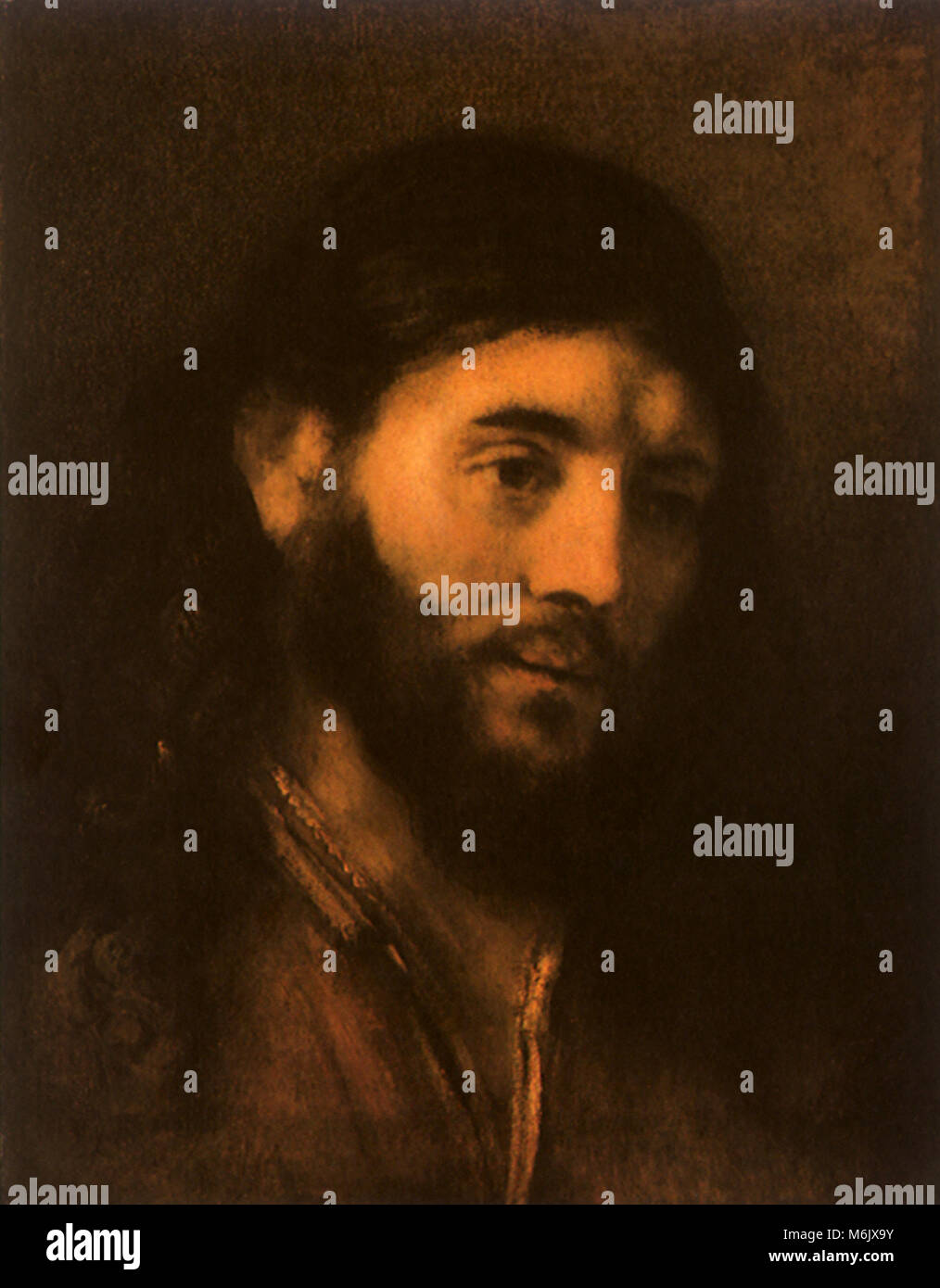 Cristo, Rembrandt, cerchio di, 1660. Foto Stock