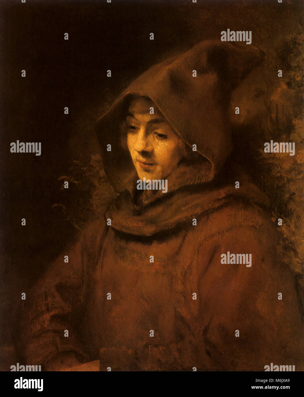 Tito come San Francesco, Rembrandt Harmensz van Rijn, 1660. Foto Stock