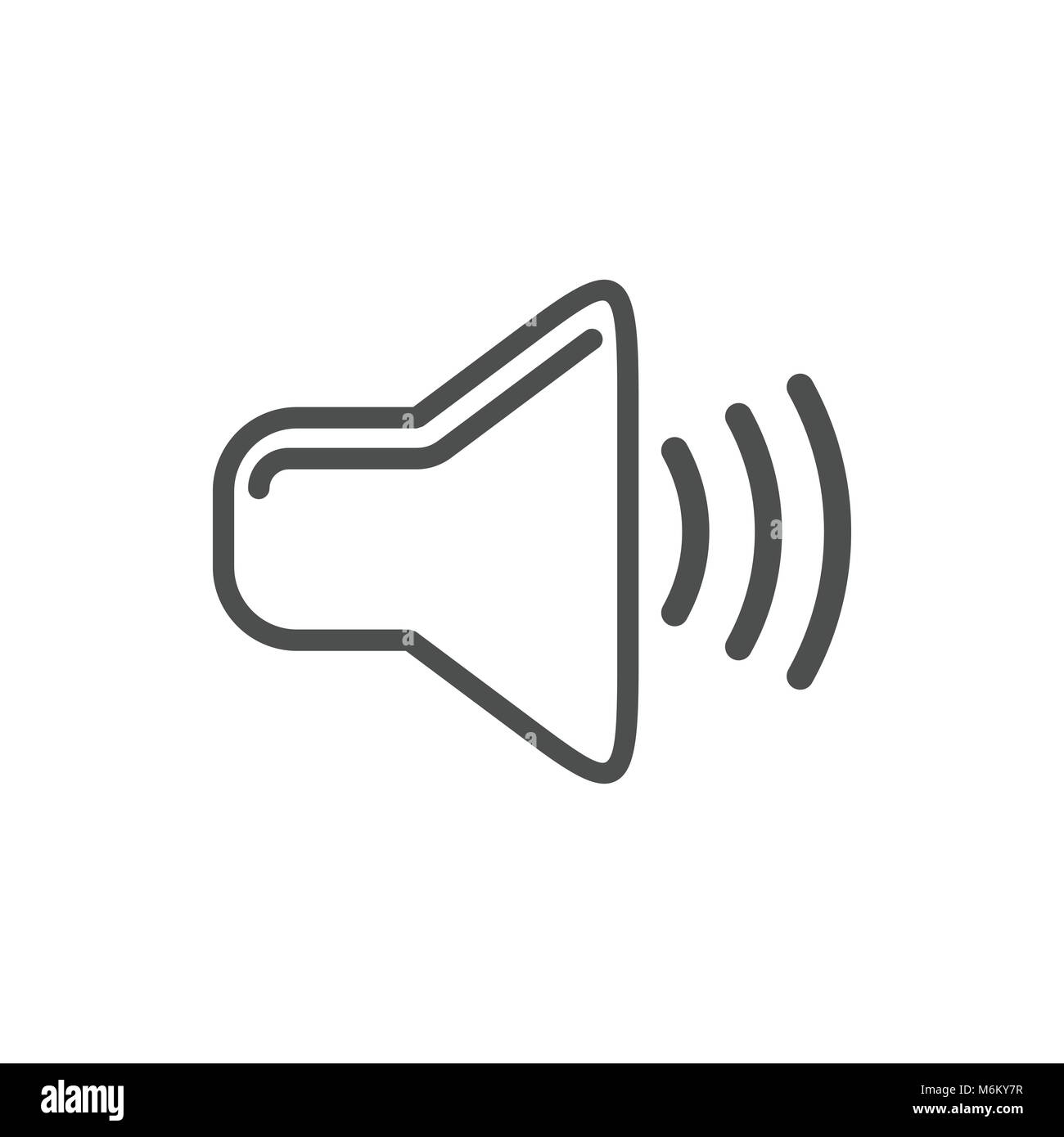 Livello audio Icona semplice bianco simbolo Vettore Graphic Logo Design Illustrazione Vettoriale