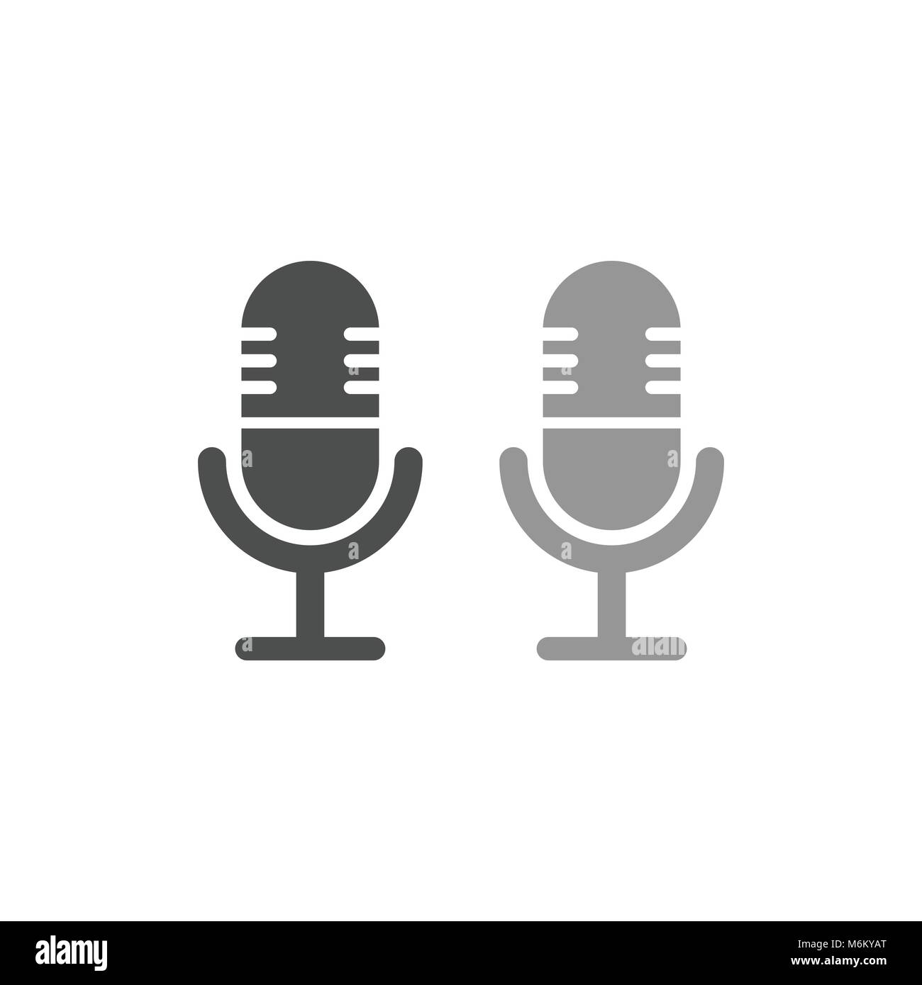 Microfono Icona semplice simbolo Vector Graphic Logo Design Illustrazione Vettoriale