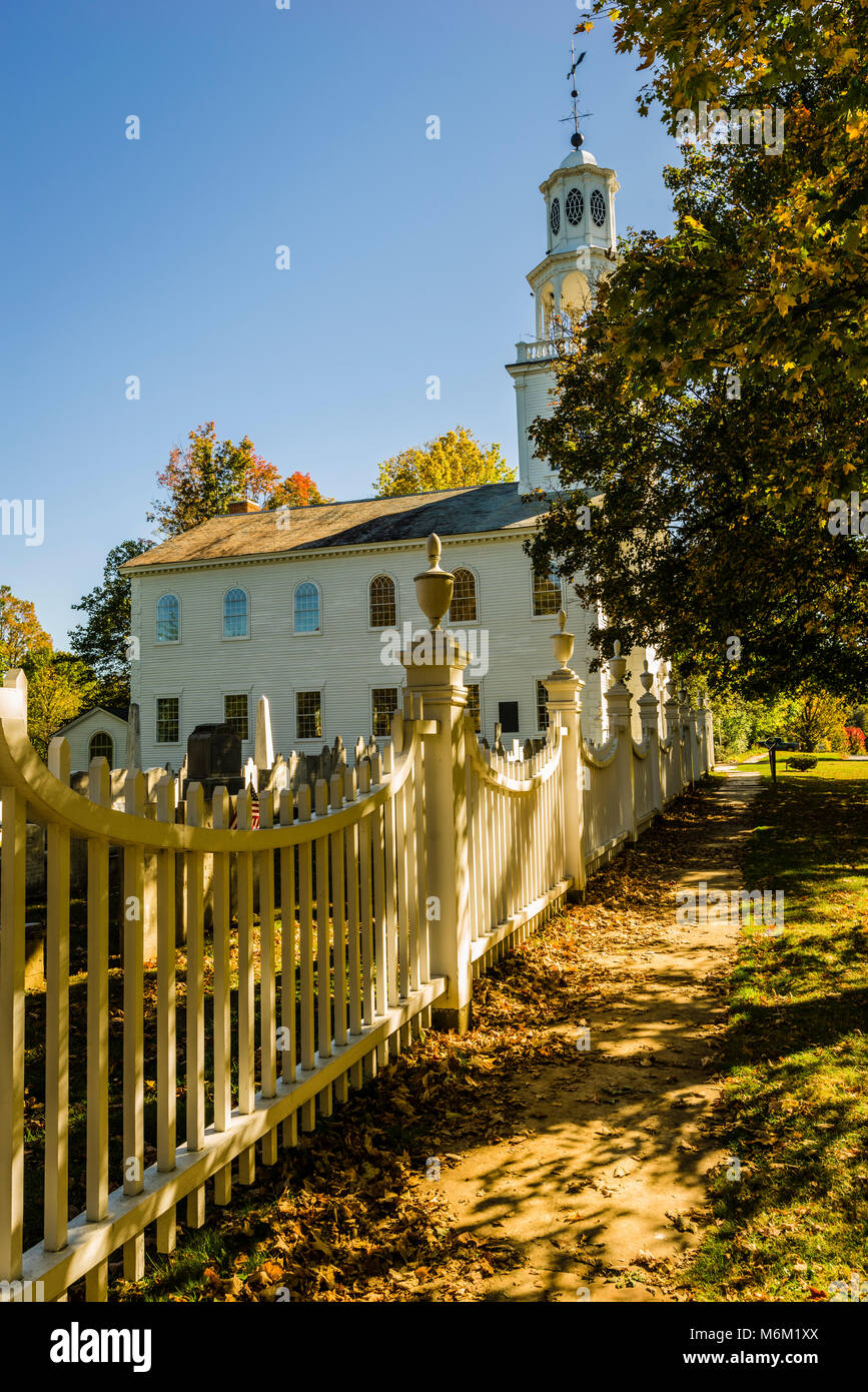 La prima chiesa congregazionale di Bennington   Bennington, Vermont, USA Foto Stock