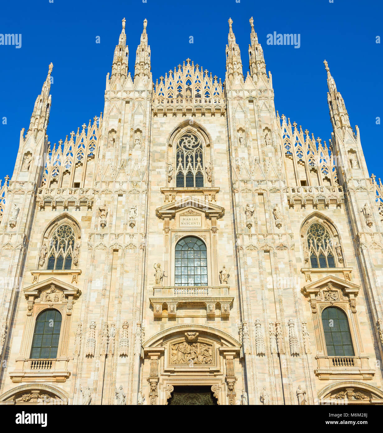 Famoso Duomo di Milano (Duomo Milano). Italia Foto Stock