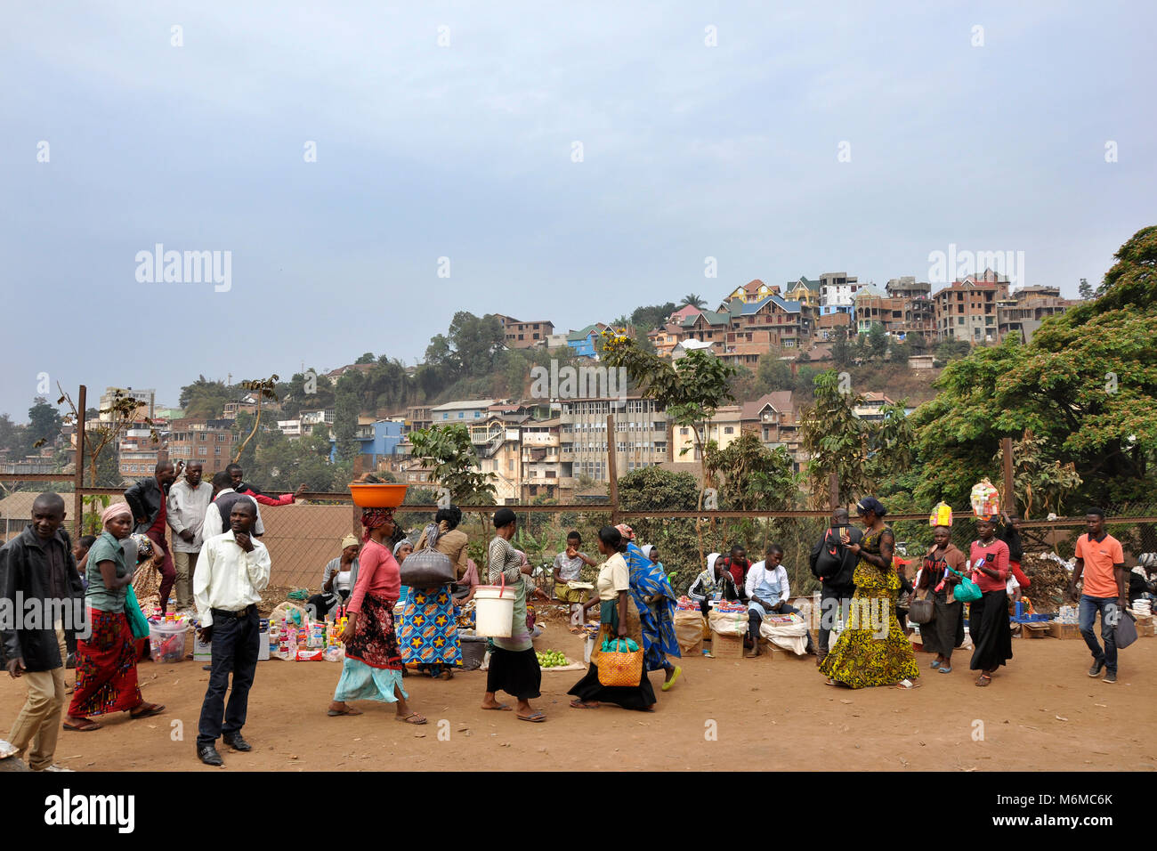 Repubblica democratica del Congo, la città di Bukavu Foto Stock