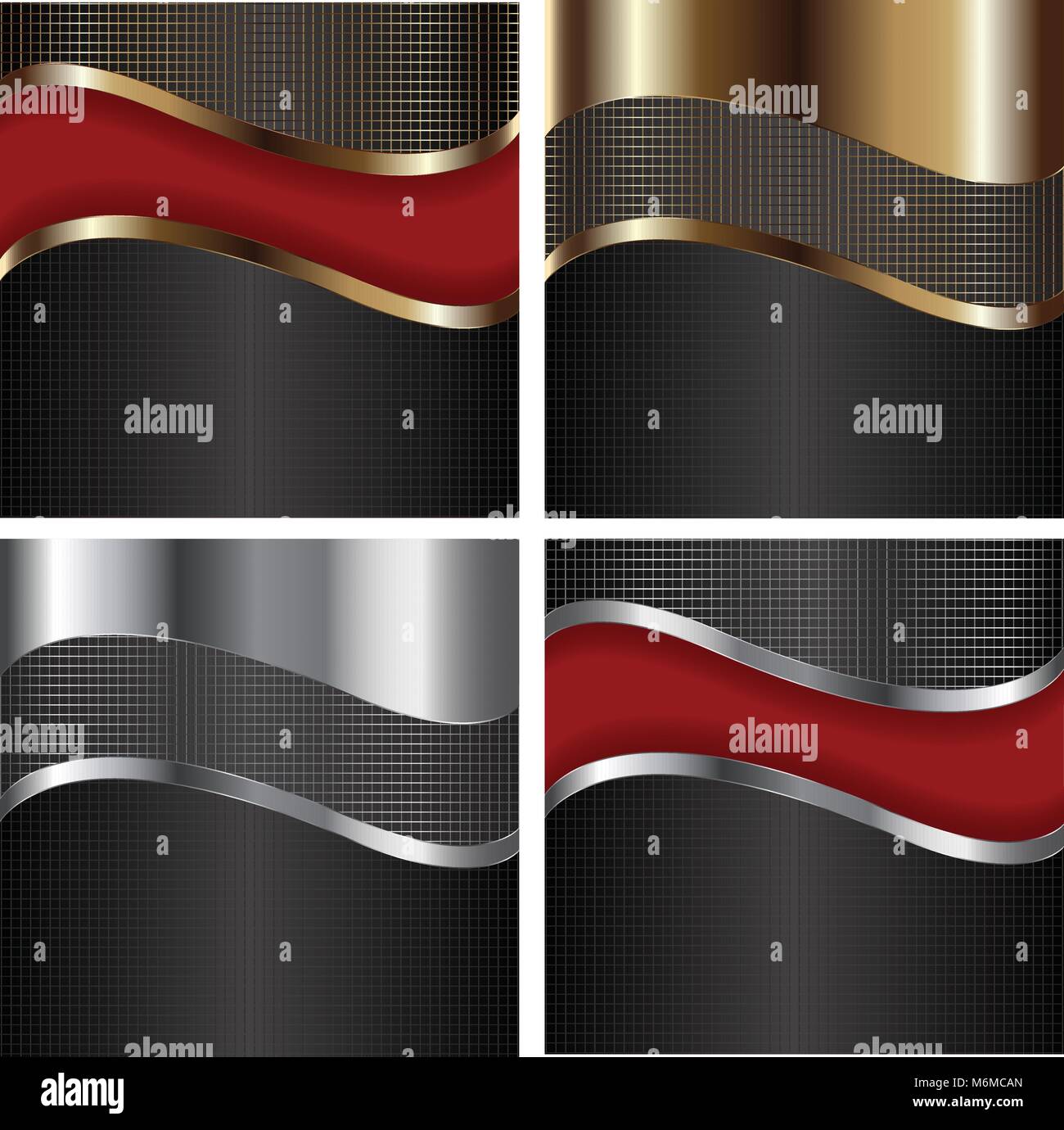 Immagine di sfondo astratto con un elemento metallico Illustrazione Vettoriale