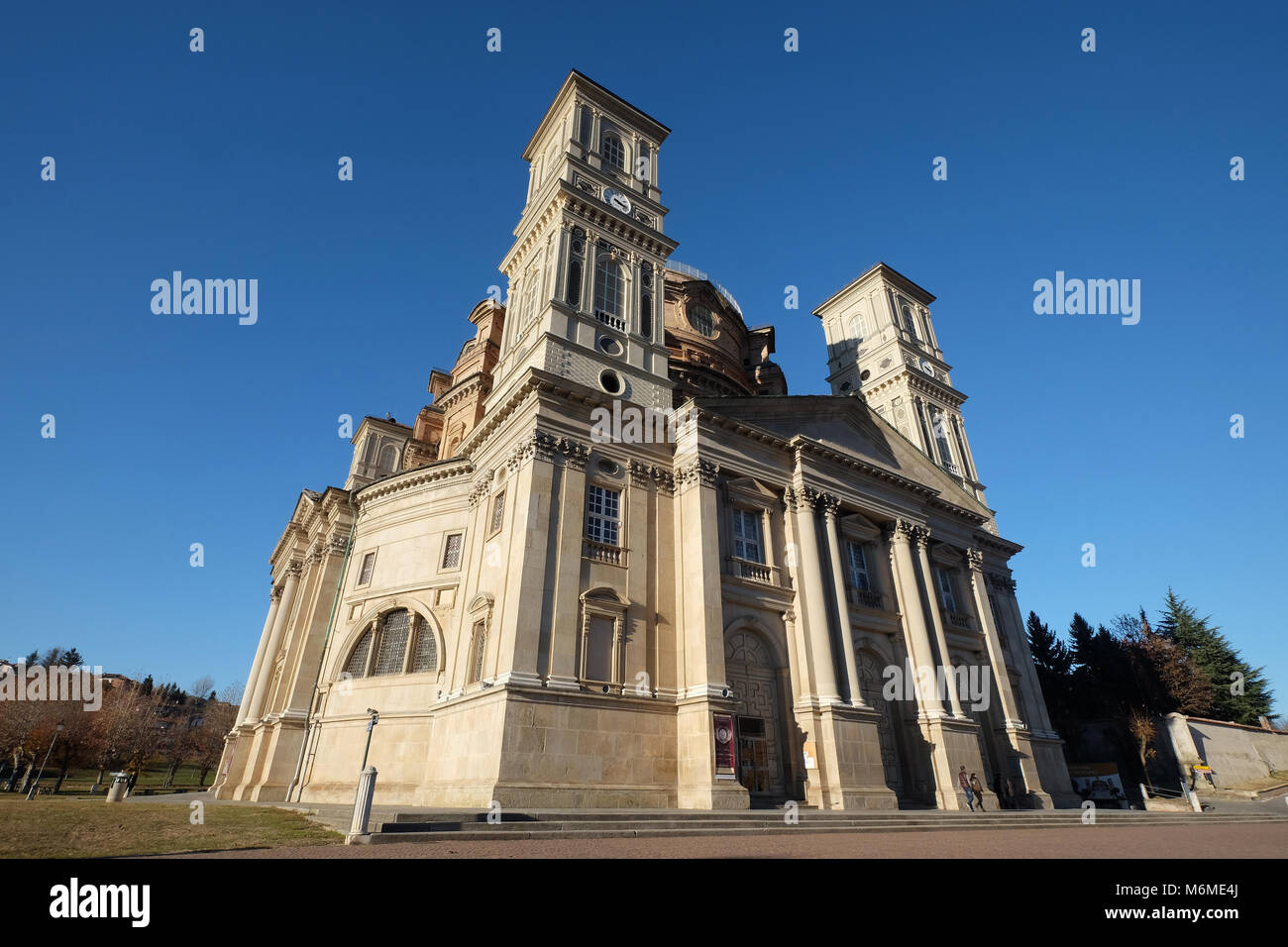 Esterno della Basilica Santuario Regina Montis Regalis a Vicoforte,Piemonte,Italia Foto Stock