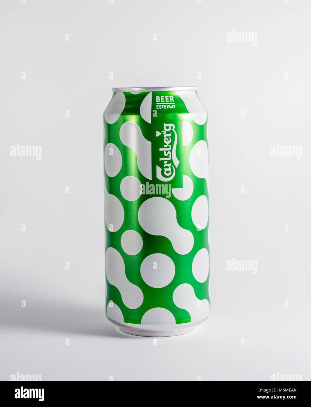 Edizione speciale può di Carlsberg lager. Foto Stock