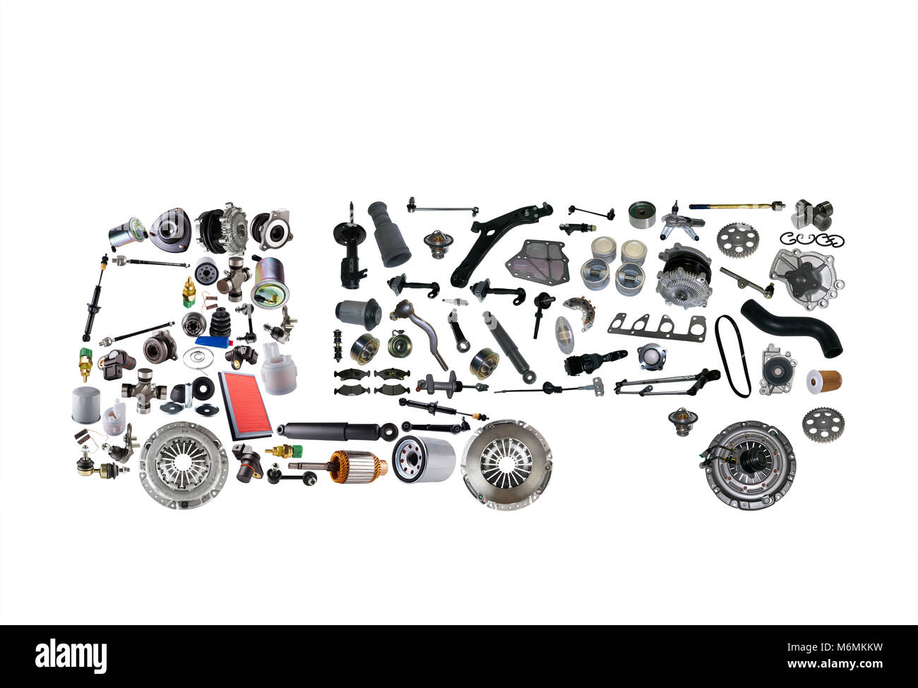 Immagini carrello assemblato da nuove parti di ricambio Foto Stock