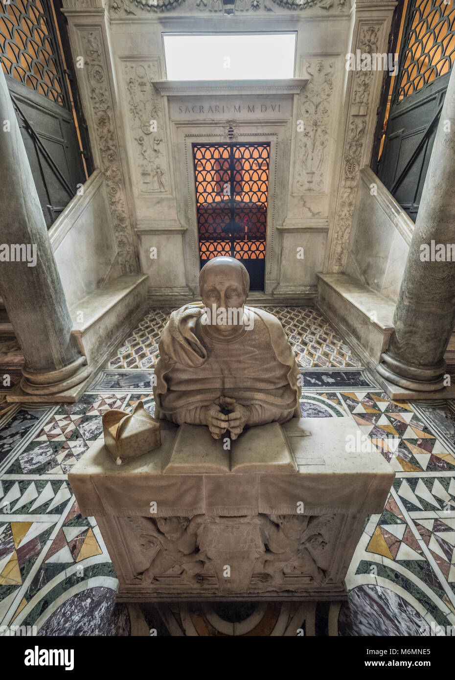 La Cripta di San Gennaro, Duomo di Napoli, Italia Foto Stock