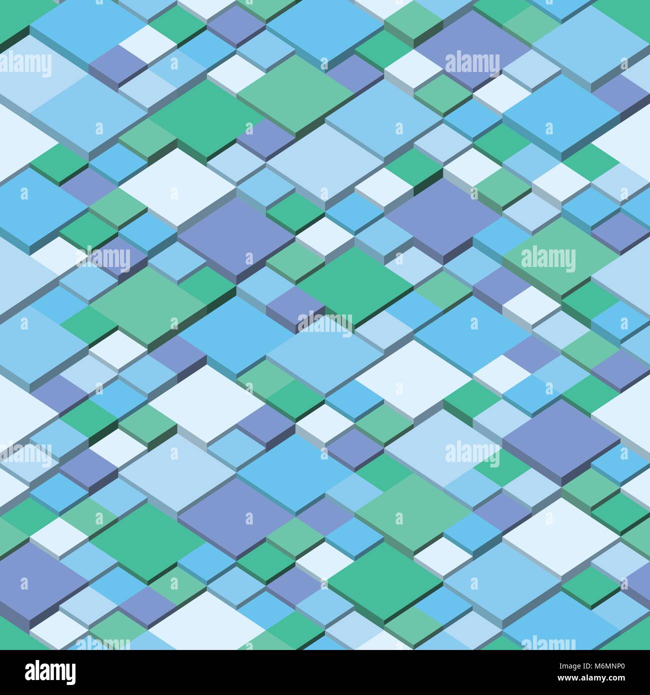 L'inverno. Mosaico quadrato vettore angolo background design. Modello senza soluzione di continuità i colori di inverno Illustrazione Vettoriale