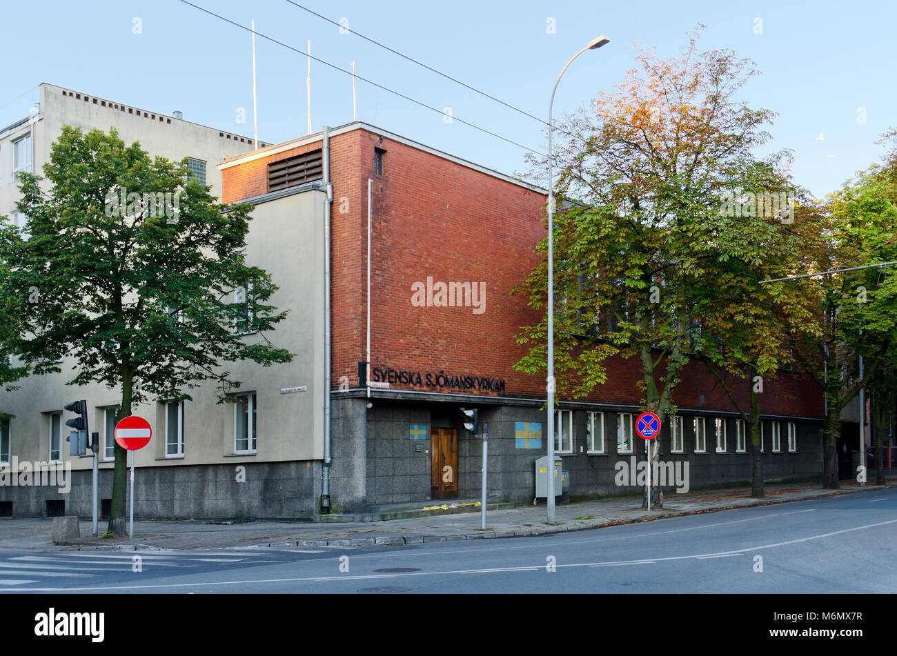 Swedish Sailor's House (costruito 1935), Jana z Kolna street 25. Un esempio di moderno inter-architettura di guerra a Gdynia. Provincia di Pomerania, Polonia, e Foto Stock