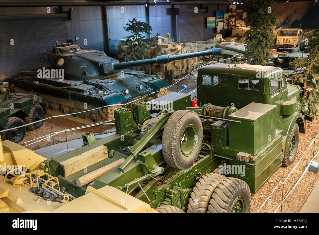 La guerra terrestre della zona dell'Imperial War Museum Duxford, Cambridgeshire. Foto Stock