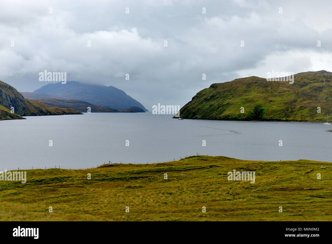 Regno Unito, Scozia, Ebridi Esterne, Lewis e Harris, a sud dell'Isola di Harris Foto Stock