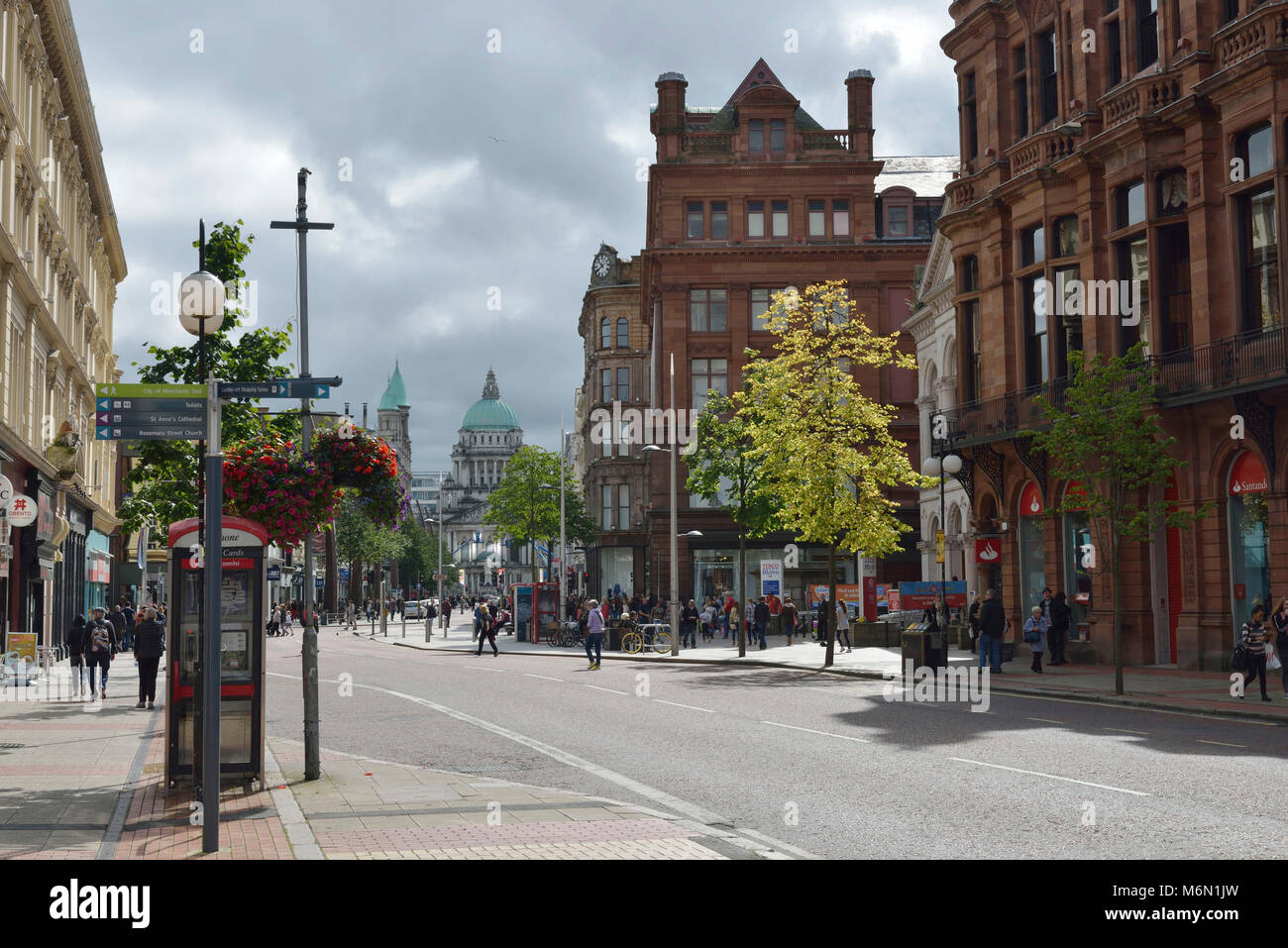 Irlanda del Nord, Belfast, Bedford Street Foto Stock