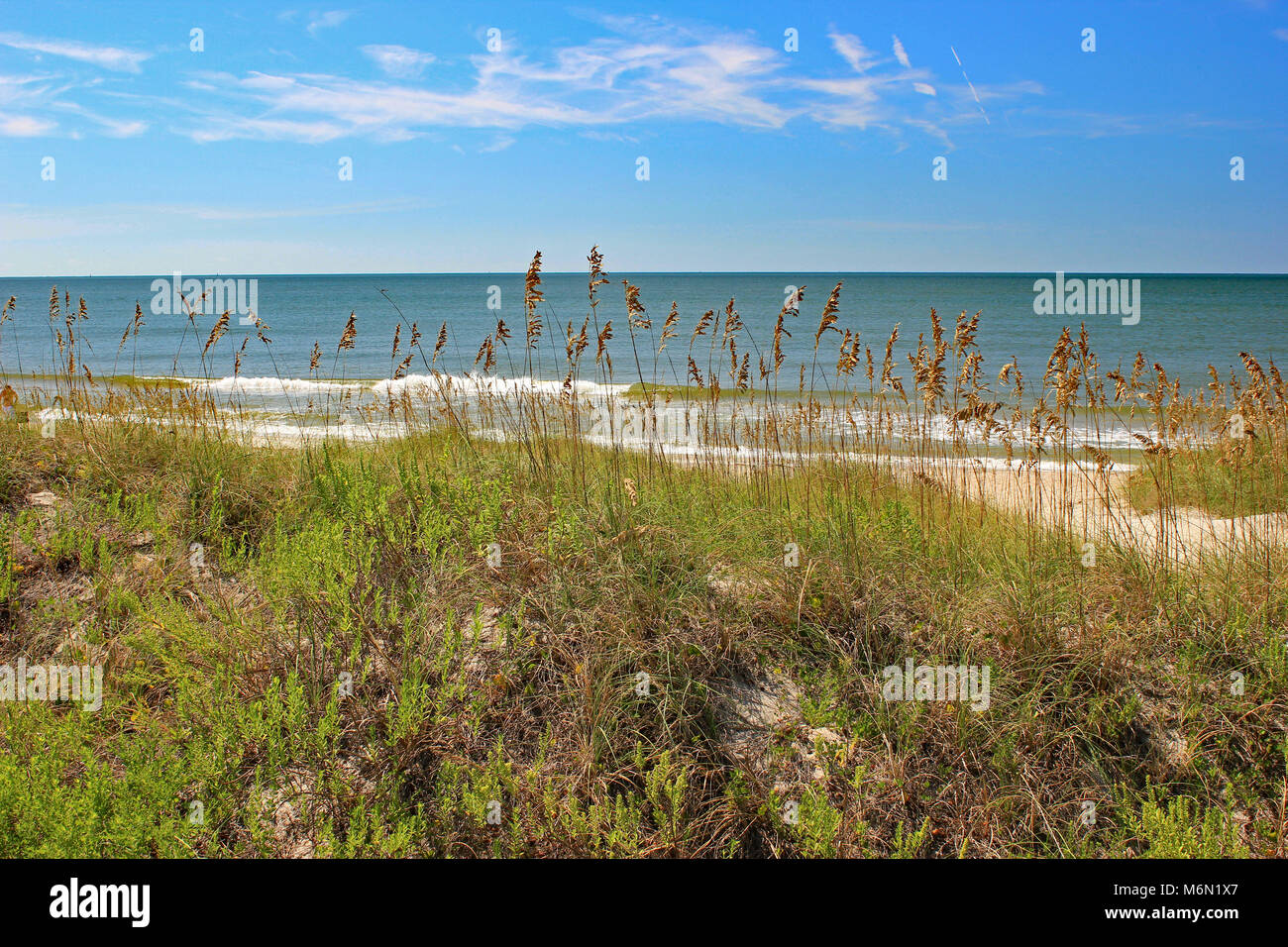 Oak Island North Carolina Beach Foto Stock