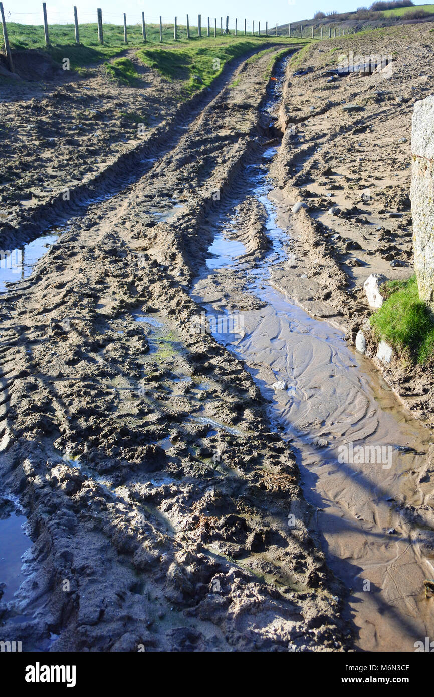 Un acqua farm connesso via - Giovanni Gollop Foto Stock