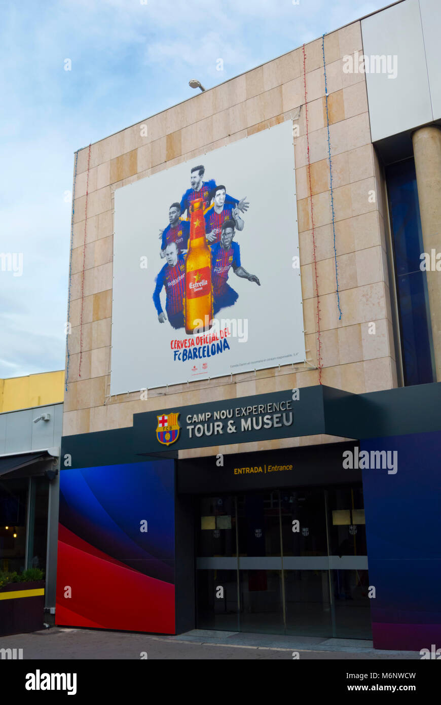 Il Museu FC Barcelona, Camp Nou, Barcellona, in Catalogna, Spagna Foto Stock