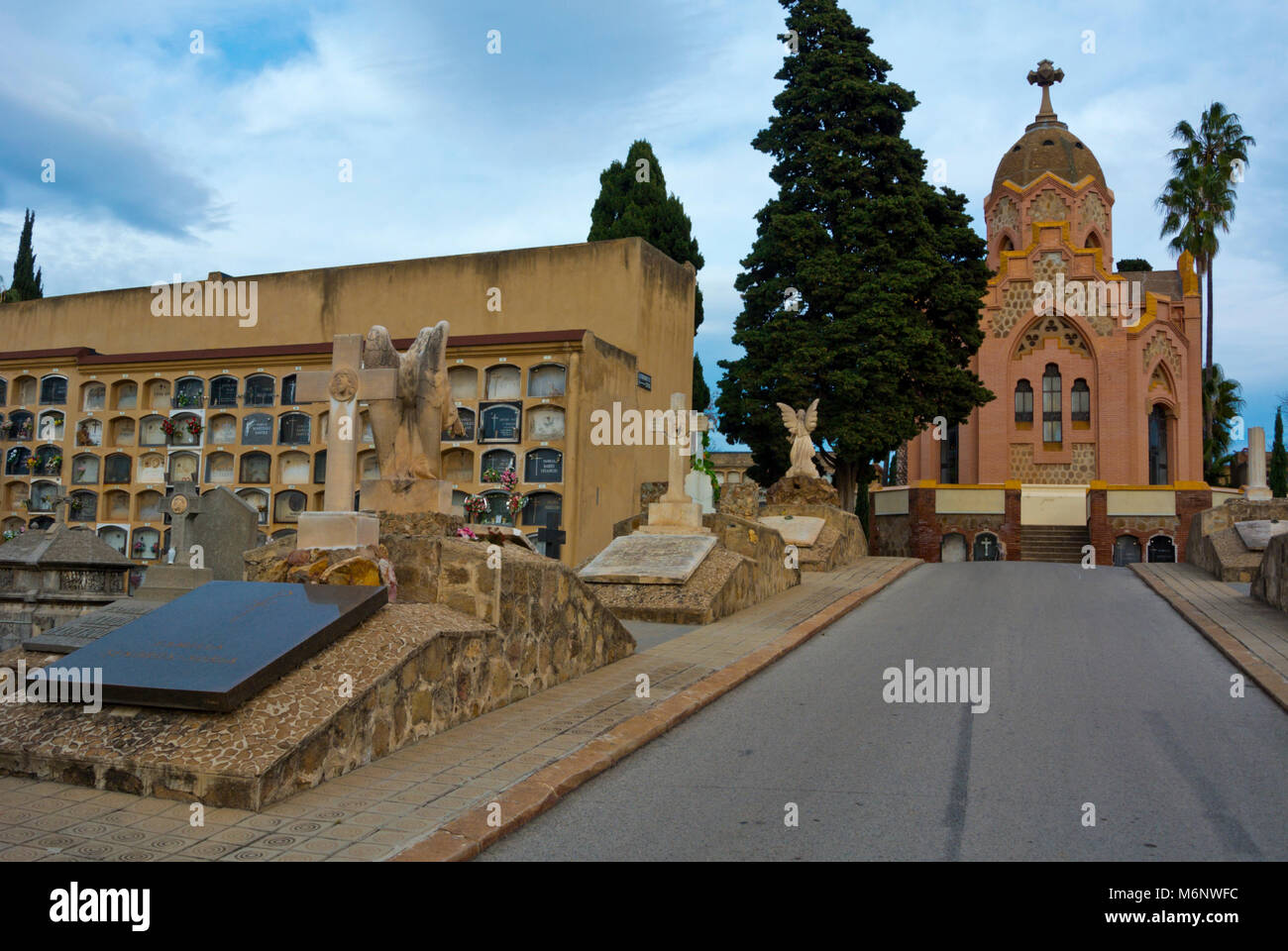 Cementiri de Les Corts, cimitero, Barcellona, in Catalogna, Spagna Foto Stock