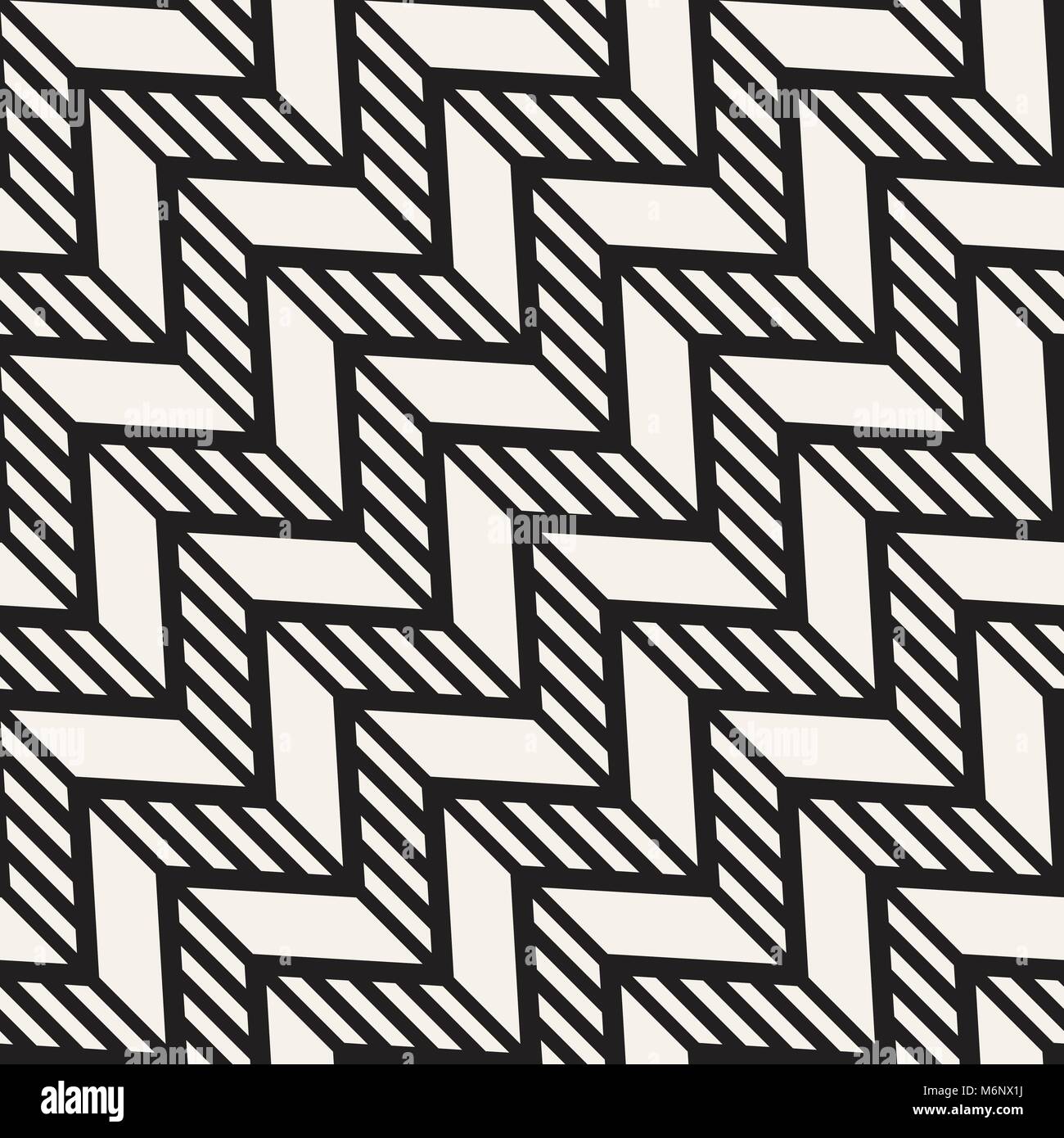 Vector seamless linea zig-zag pattern. Abstract elegante sfondo geometrico. Ripetendo lo sfondo del reticolo Illustrazione Vettoriale